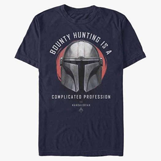 T-shirt Merch Star Wars: The Mandalorian - Bounty Goals Men's T-Shirt Navy Blue