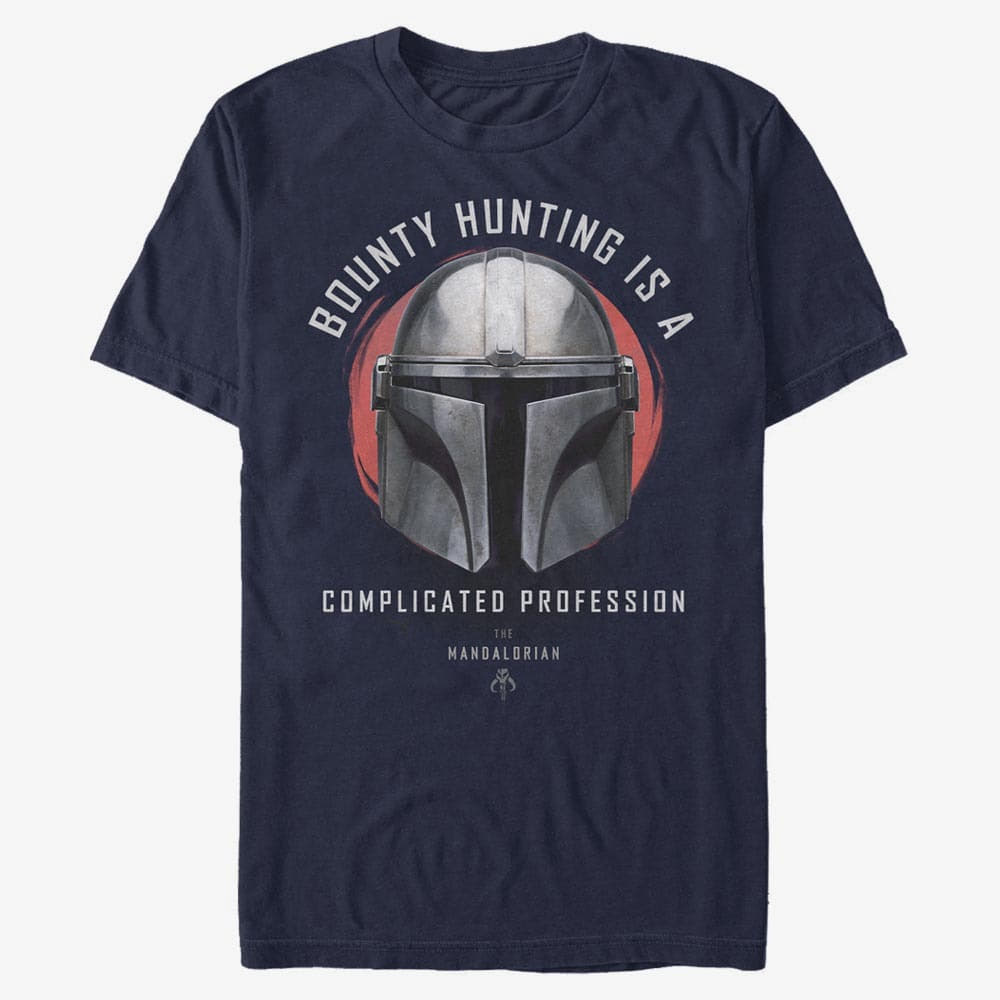 T-Shirts Merch Star Wars: The Mandalorian - Bounty Goals Men's T-Shirt Navy Blue