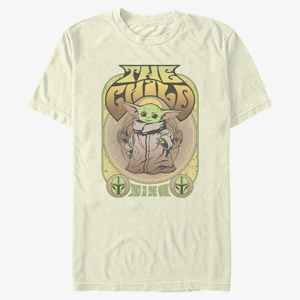 T-Shirts Merch Star Wars: The Mandalorian - Grogu Retro Gig Men's T-Shirt Natural