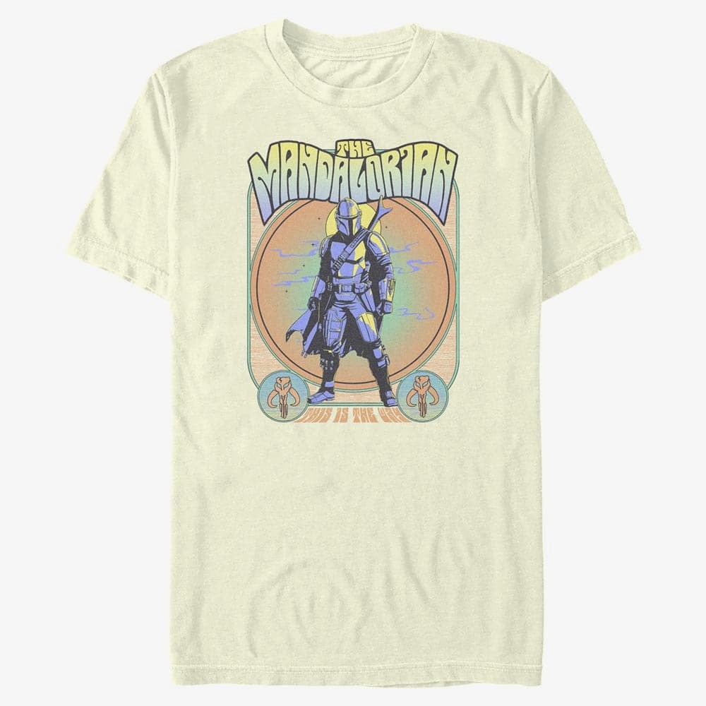 majice kratkih rukava Merch Star Wars: The Mandalorian - Mando Gig Men's T-Shirt Natural