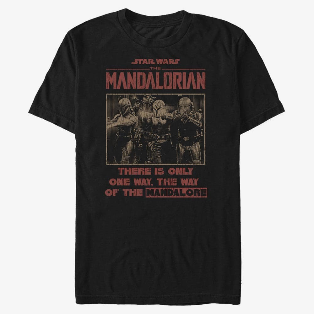 T-Shirts Merch Star Wars: Mandalorian - Mando Blastin Men's T-Shirt Black