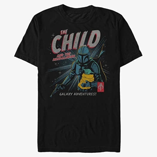 T-shirt Merch Star Wars: Mandalorian - Baby Yoda Bjorn Men's T-Shirt Black