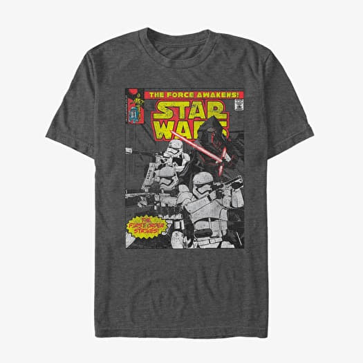 T-shirt Merch Star Wars: Episode 7 - First Issue Men's T-Shirt Dark Heather Grey