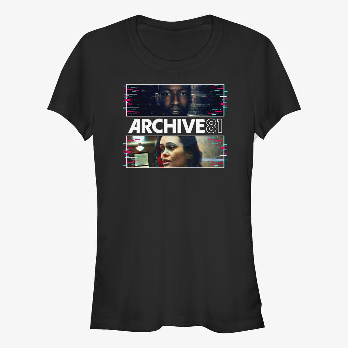 Tričká Merch Netflix Archive 81 - Character Panels Women's T-Shirt Black