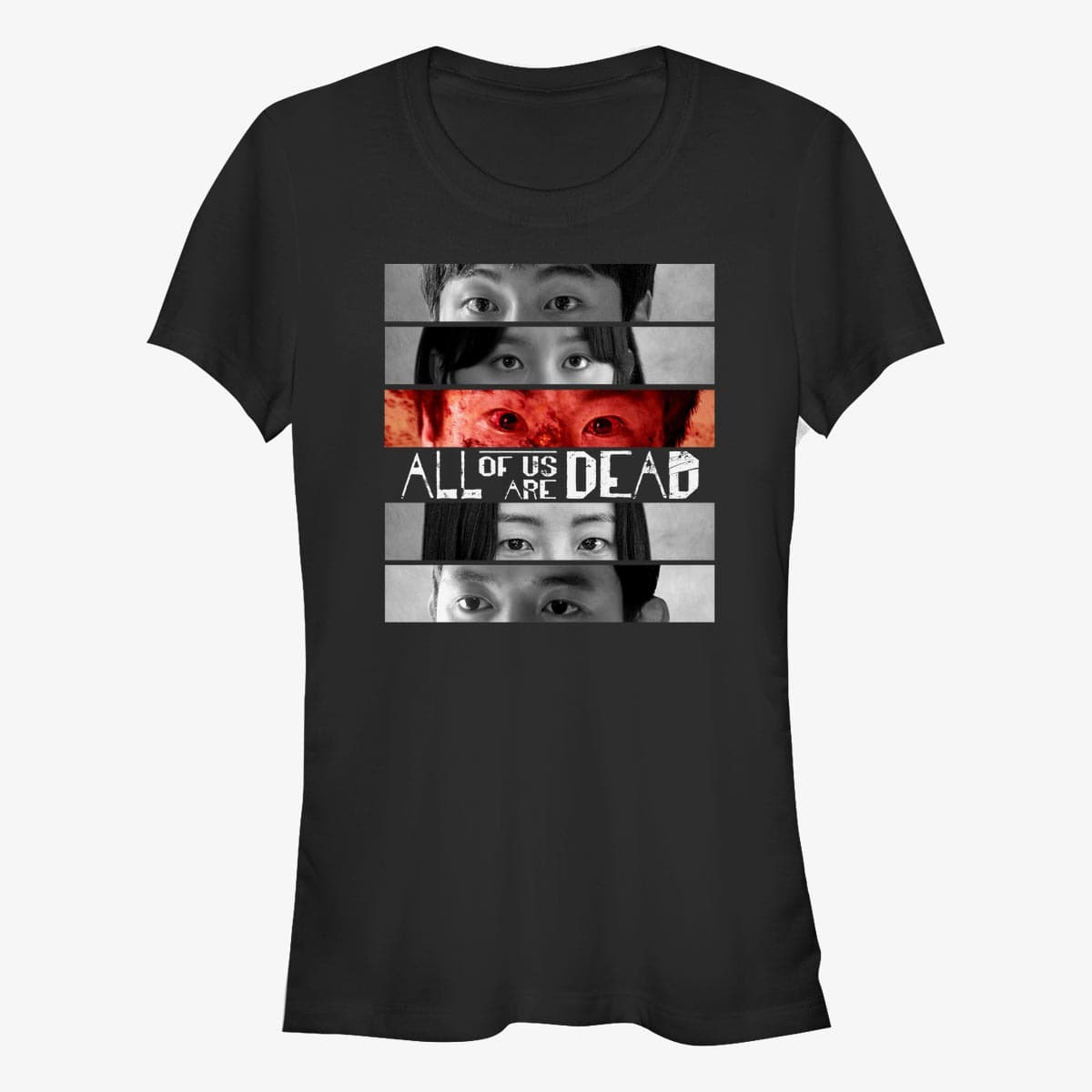 majice kratkih rukava Merch Netflix All Of Us Are Dead - Eyes In Boxes Women's T-Shirt Black