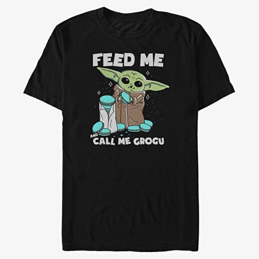T-shirt Merch Star Wars: The Mandalorian - Snack Time Alt Men's T-Shirt Black