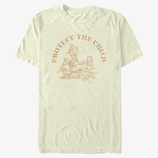T-shirt Merch Star Wars: The Mandalorian - PROTECT THE CHILD Men's T-Shirt Natural