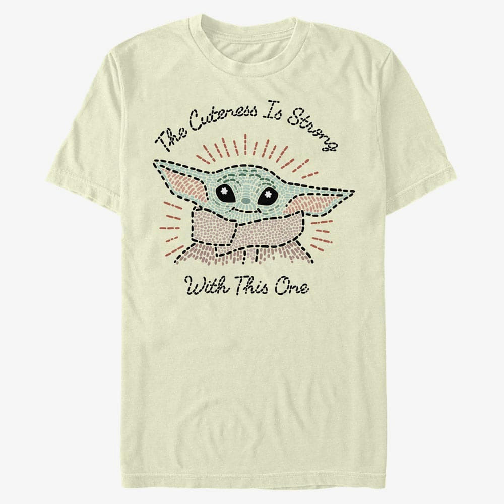 Magliette Merch Star Wars: The Mandalorian - The Child Stitch Men's T-Shirt Natural