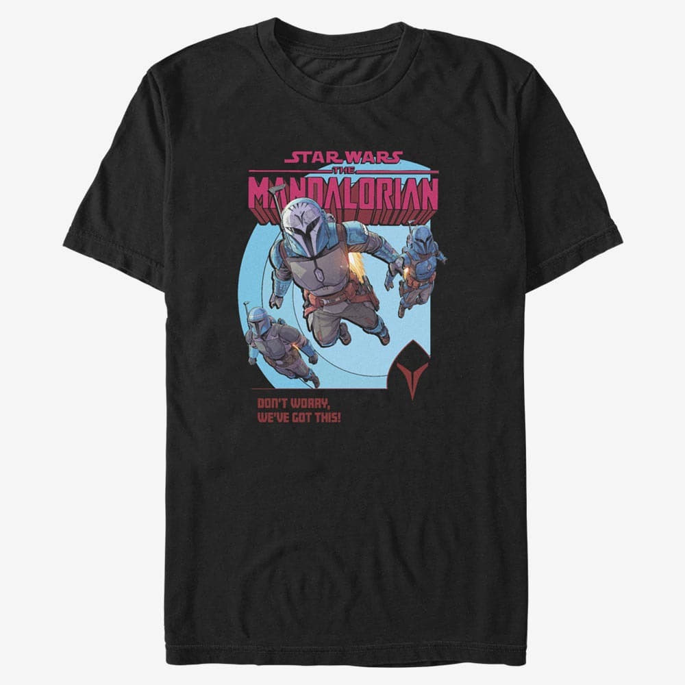 majice kratkih rukava Merch Star Wars: The Mandalorian - We've Got This Men's T-Shirt Black