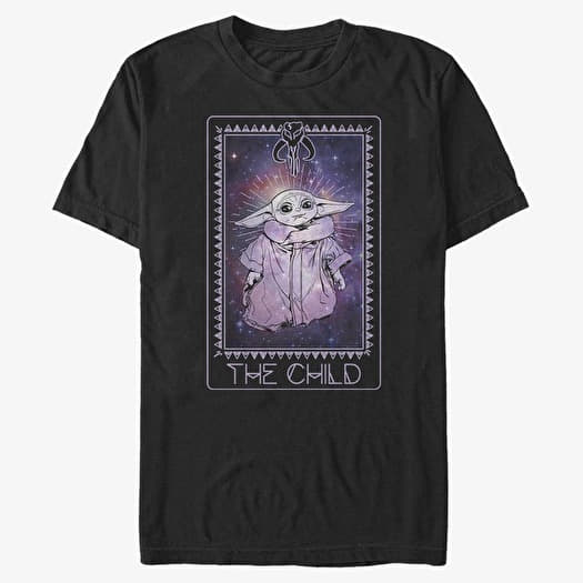 T-shirt Merch Star Wars: The Mandalorian - Cosmic Tarot Men's T-Shirt Black