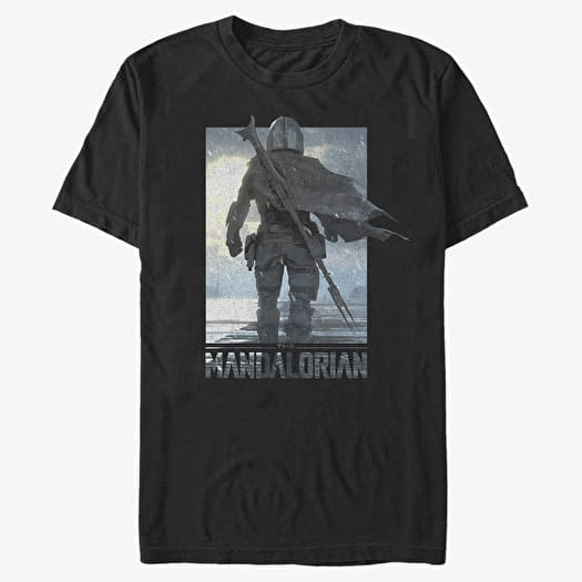 T-shirt Merch Star Wars: The Mandalorian - Poster Mando Men's T-Shirt Black