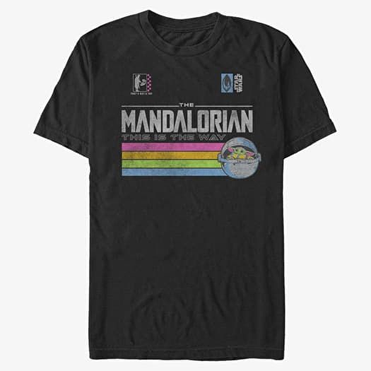 T-shirt Merch Star Wars: Mandalorian - Child Stripes Men's T-Shirt Black