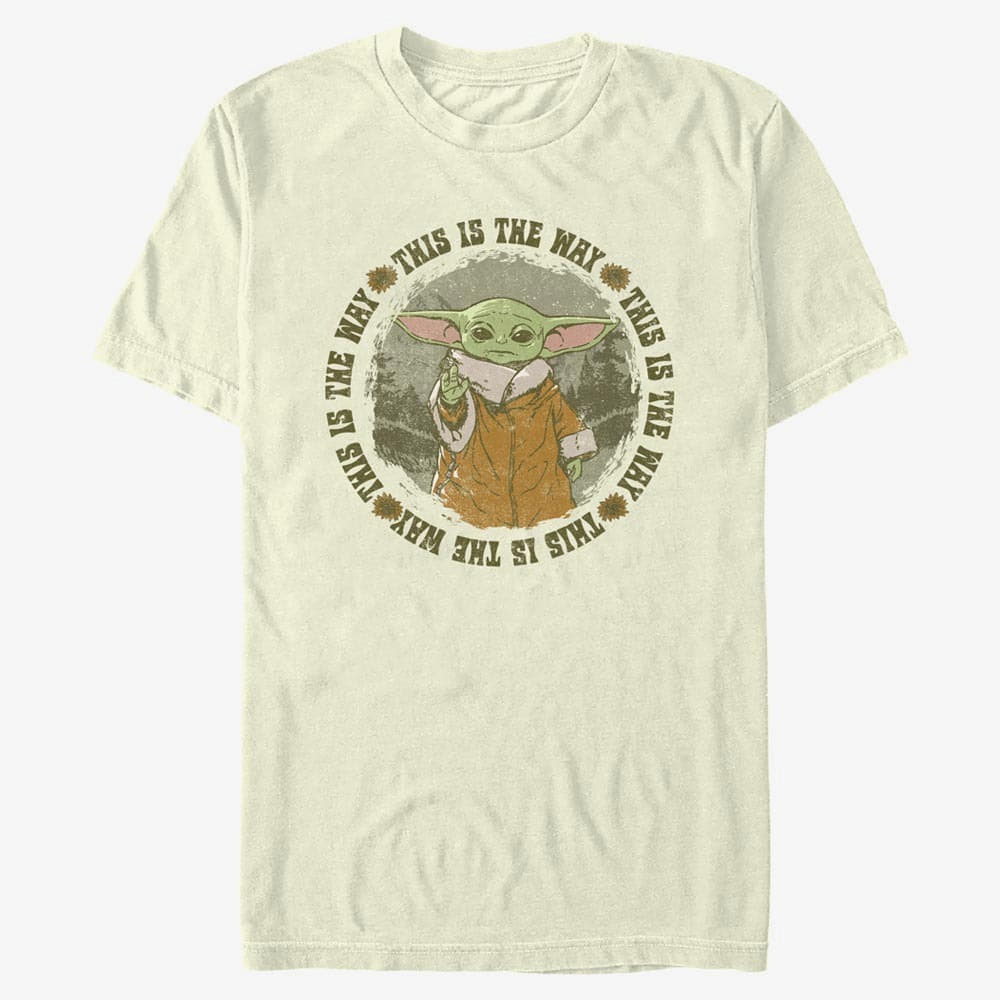 majice kratkih rukava Merch Star Wars: Mandalorian - Conservation is the Way Men's T-Shirt Natural