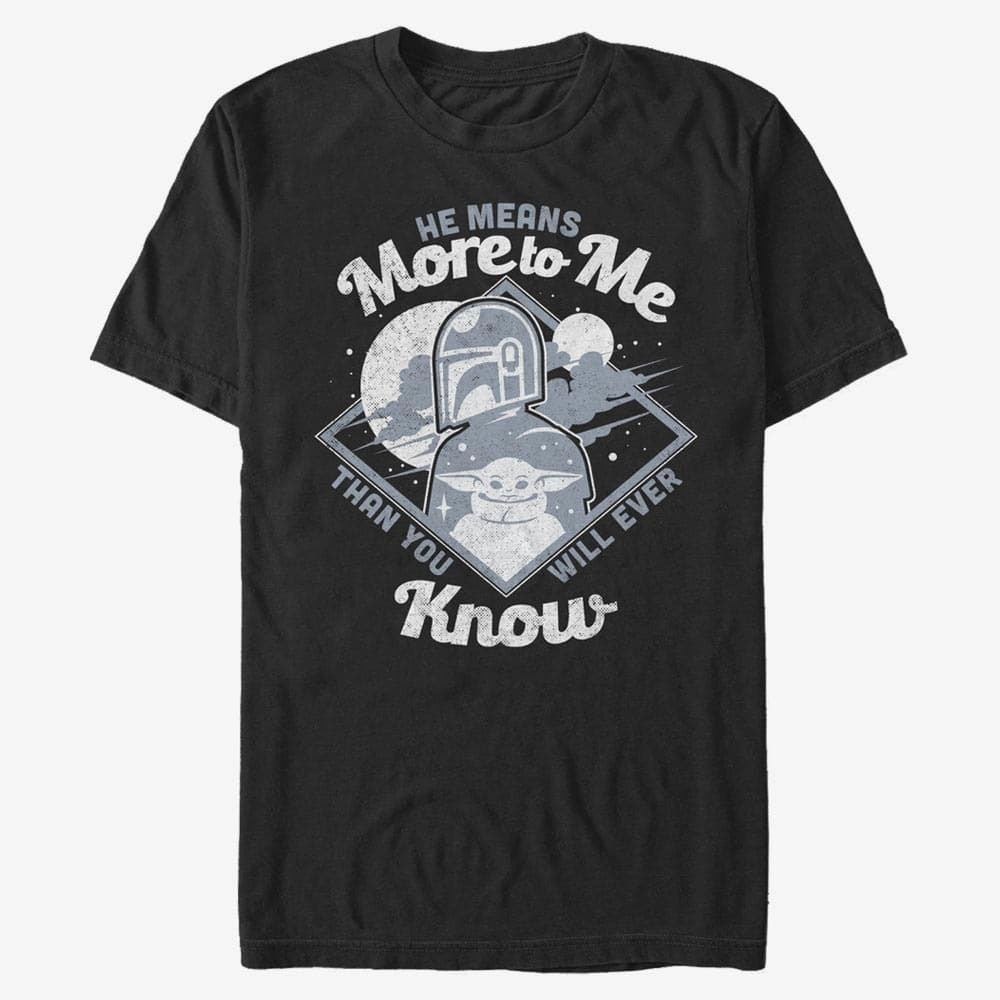 T-shirts Merch Star Wars: Mandalorian - More To Me Men's T-Shirt Black