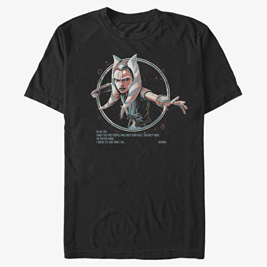 T-shirt Merch Star Wars: Clone Wars - Just Who I Am Men's T-Shirt Black