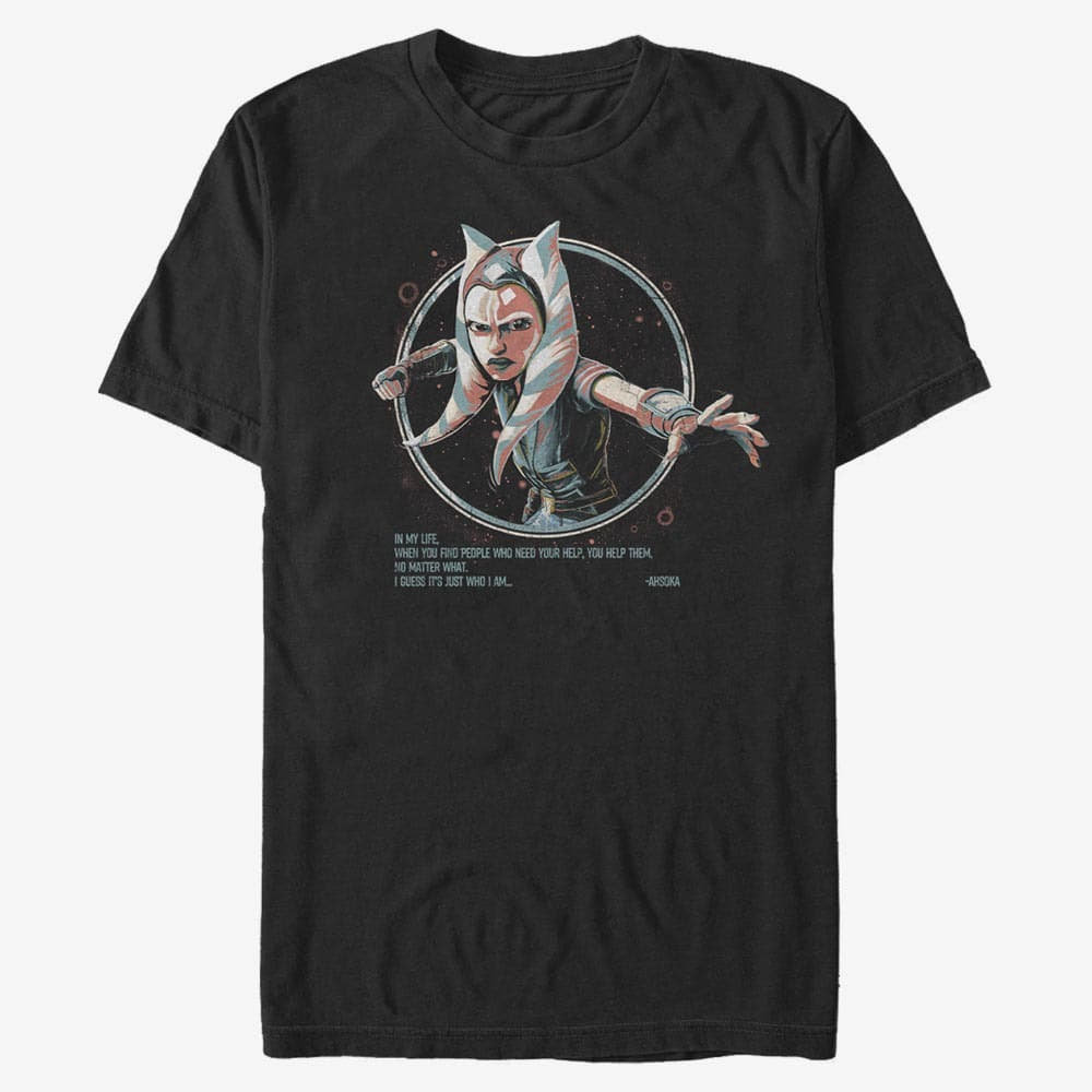 majice kratkih rukava Merch Star Wars: Clone Wars - Just Who I Am Men's T-Shirt Black