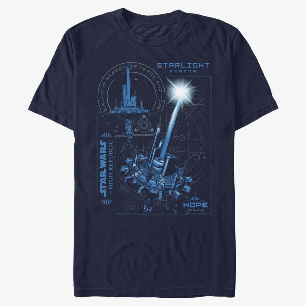T-Shirts Merch Star Wars: High Republic - Starlight Station Men's T-Shirt Navy Blue