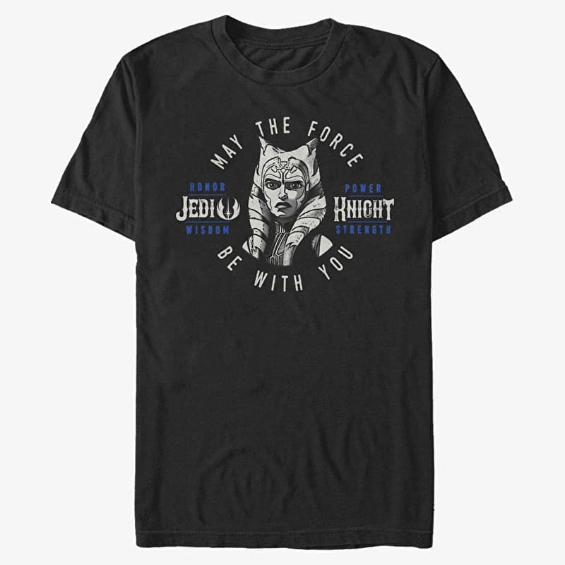 Merch Star Wars: Clone Wars - The Grey One Men's T-Shirt Black