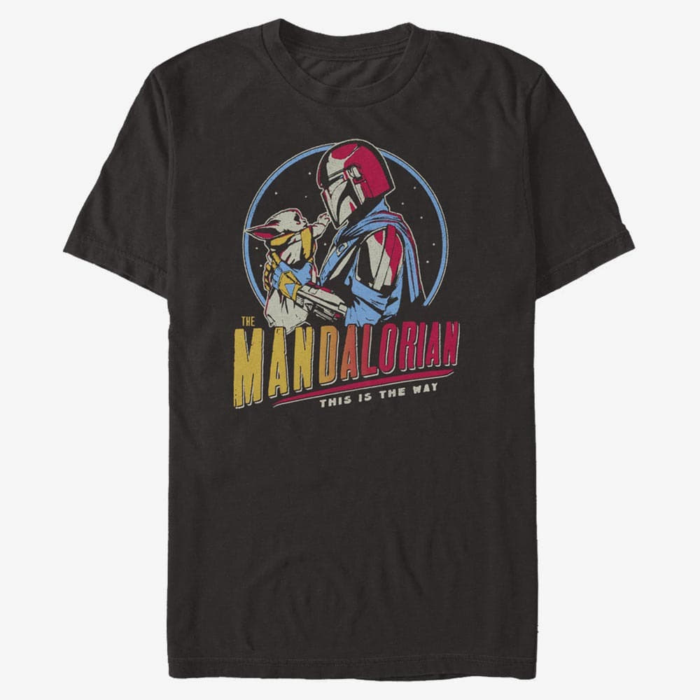 T-shirts Merch Star Wars: Mandalorian - Dark Rainbow Men's T-Shirt Black