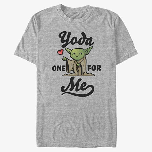 Marškinėliai Merch Star Wars: Classic - Yoda For Men's T-Shirt Heather Grey