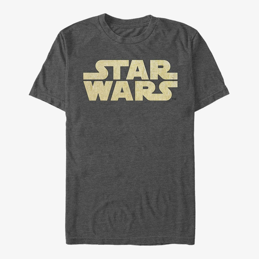 Camisetas Merch Star Wars: Classic - Simplest Logo Men's T-Shirt Dark Heather Grey