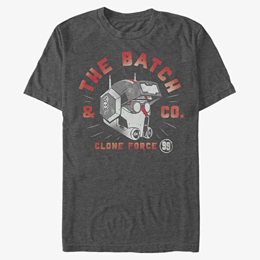 Tričko Merch Star Wars: The Bad Batch - Bad Batch Co Men's T-Shirt Dark Heather Grey