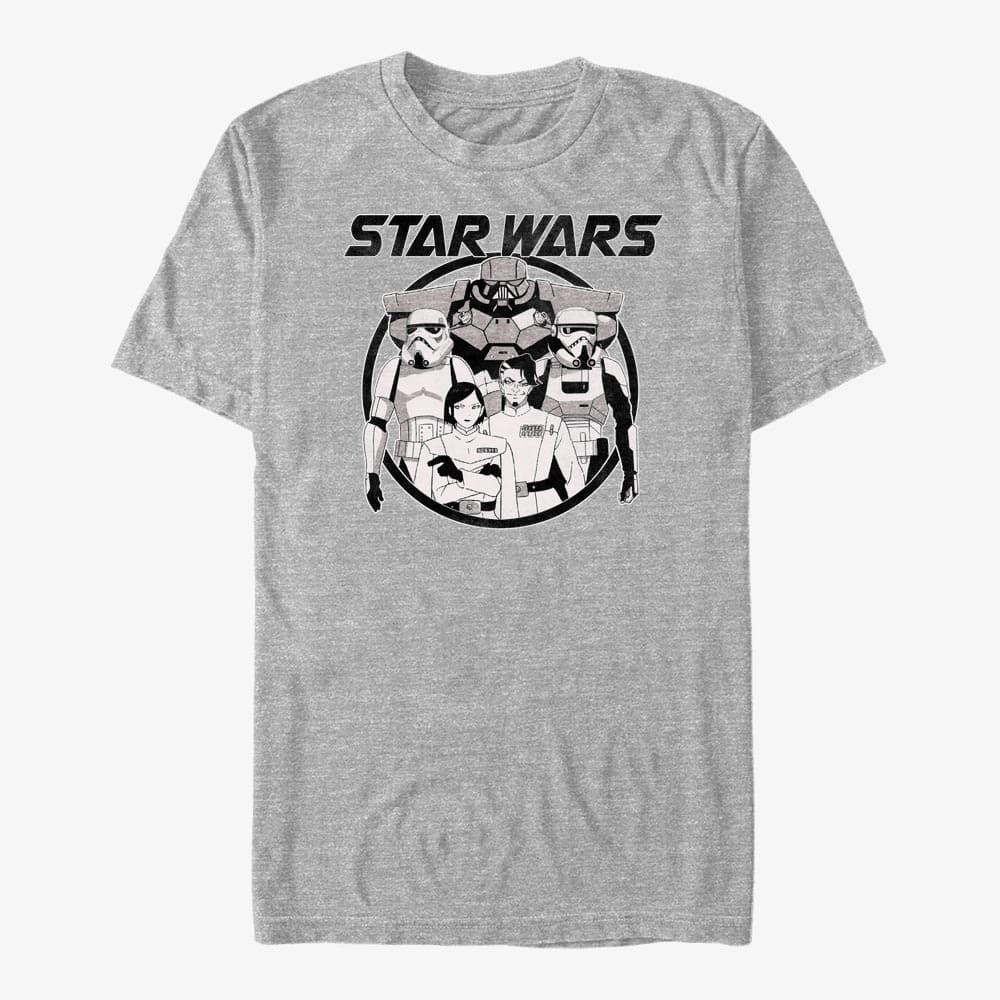 T-shirts Merch Star Wars: Visions - Dark Side Anime Men's T-Shirt Heather Grey