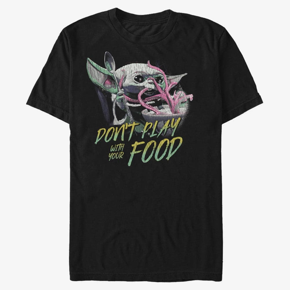 Magliette Merch Star Wars: Mandalorian - Child Plays Men's T-Shirt Black