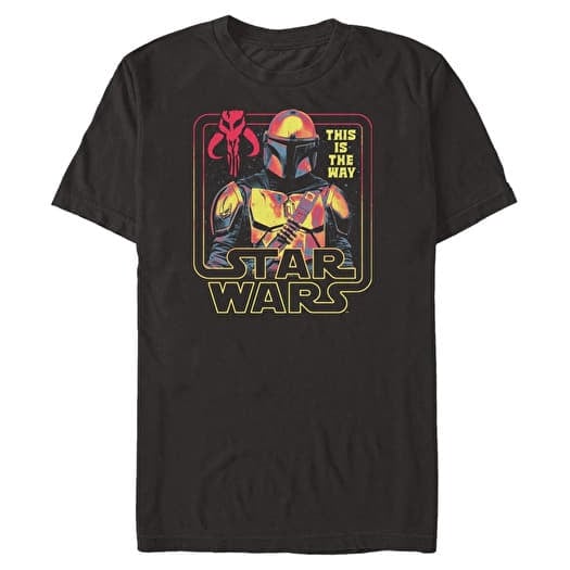 T-shirt Merch Star Wars: Mandalorian - The Protector Men's T-Shirt Black