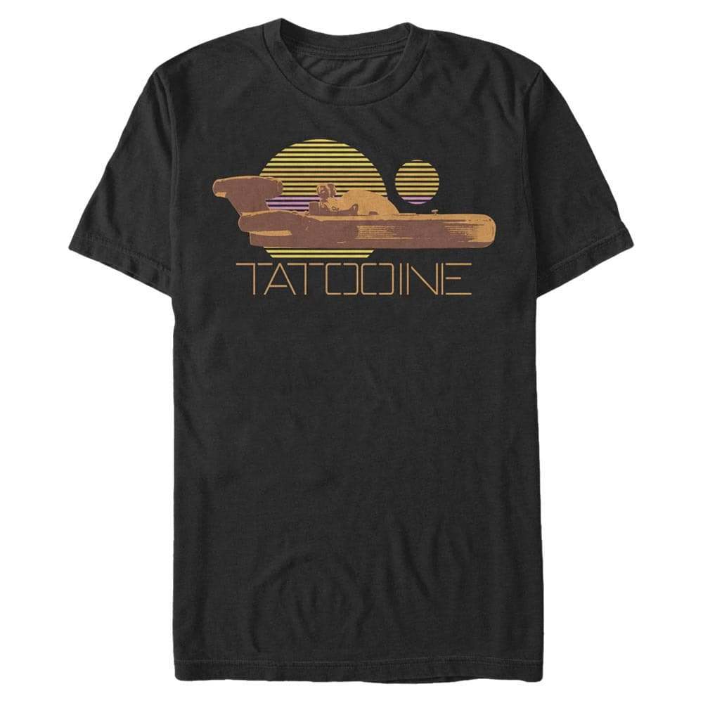 Tričká Merch Star Wars: Classic - Speeder Badge Men's T-Shirt Black