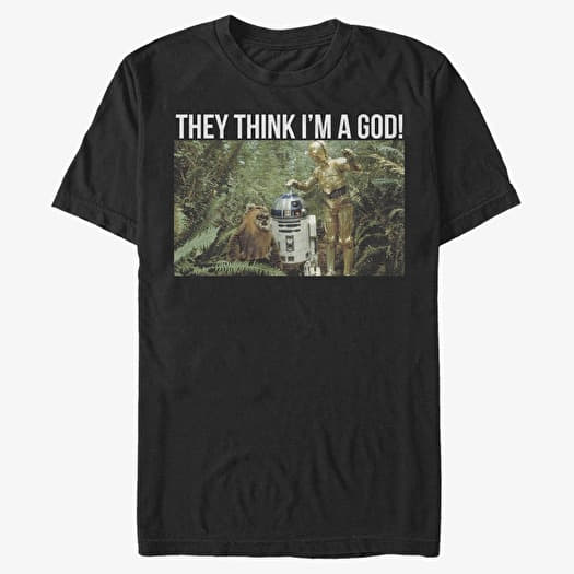 T-shirt Merch Star Wars: Classic - C3PO God Men's T-Shirt Black