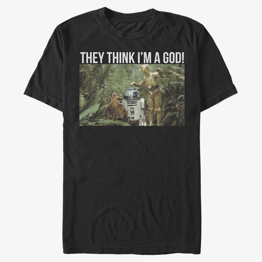 T-shirts Merch Star Wars: Classic - C3PO God Men's T-Shirt Black