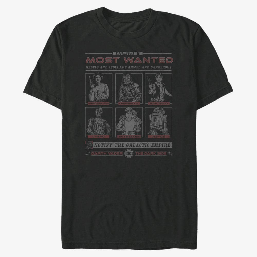 majice kratkih rukava Merch Star Wars: Classic - Empire Lineup Men's T-Shirt Black