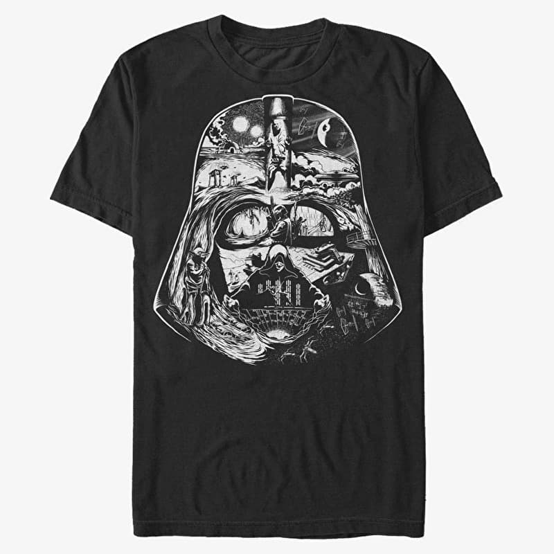 Tričko Merch Star Wars - Vader Saga Men's T-Shirt Black