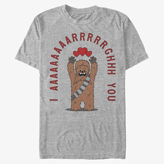 T-shirt Merch Star Wars: Classic - Chewie Arrgghs You Men's T-Shirt Heather Grey