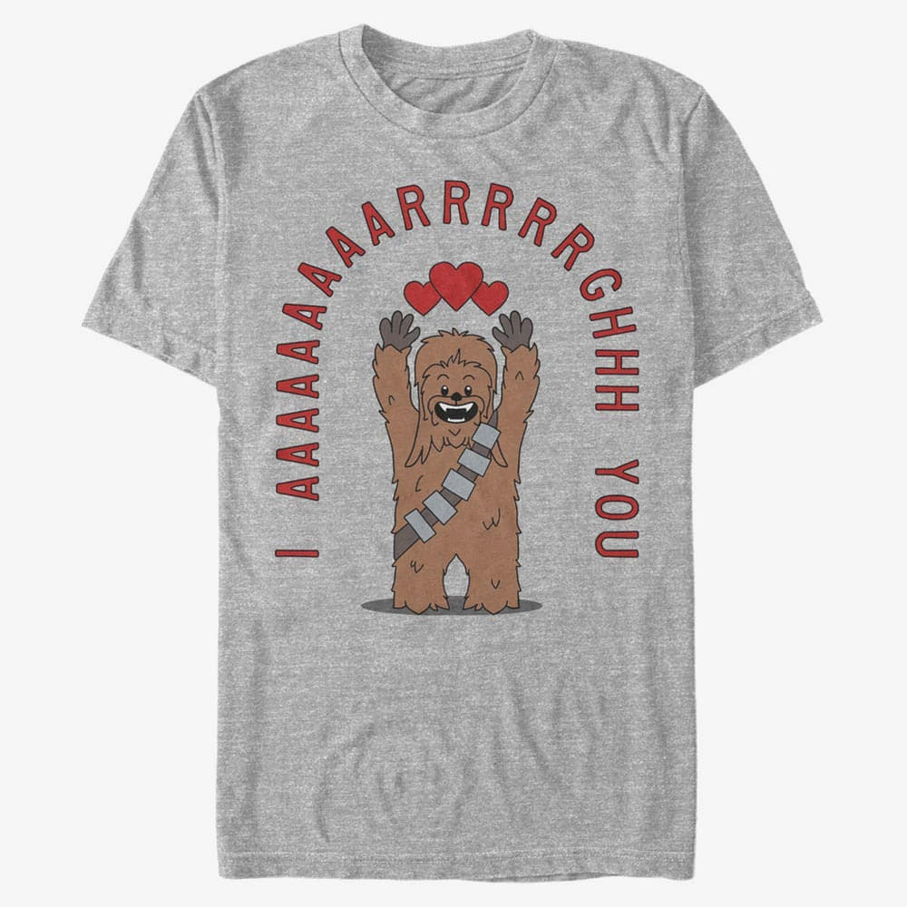 majice kratkih rukava Merch Star Wars: Classic - Chewie Arrgghs You Men's T-Shirt Heather Grey