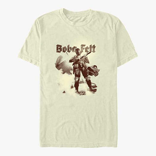 T-shirt Merch Star Wars: Classic - Fett Smoke Men's T-Shirt Natural