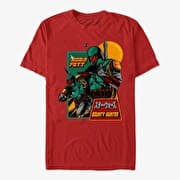 Merch Star Wars: Classic - Mandalorian Soldier Men's T-Shirt Red