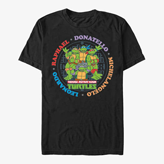 T-shirt Merch Paramount Teenage Mutant Ninja Turtles - Rounded Ninjas Men's T-Shirt Black