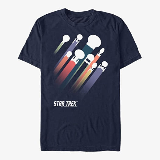 T-shirt Merch Paramount Star Trek - Ship Streaks Men's T-Shirt Navy Blue