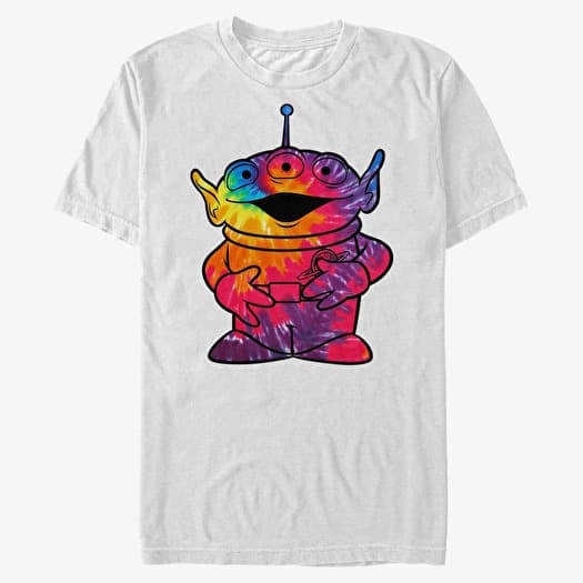 T-shirt Merch Pixar Toy Story - Tie Dye Alien Men's T-Shirt White