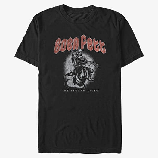 T-shirt Merch Star Wars Book of Boba Fett - Boba Lauch Men's T-Shirt Black