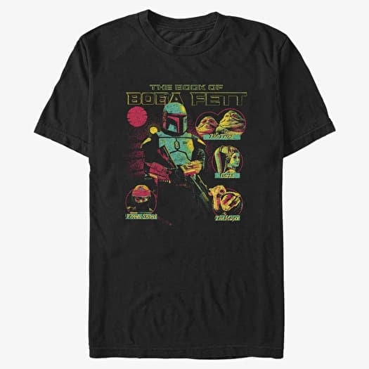 T-shirt Merch Star Wars Book of Boba Fett - Takeover Men's T-Shirt Black