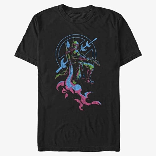 T-shirt Merch Star Wars Book of Boba Fett - Fett Seal Men's T-Shirt Black