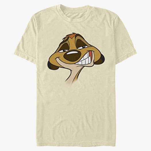 T-shirt Merch Pixar The Lion King - Big Face Timon Men's T-Shirt Natural