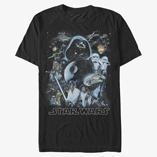 T-shirt Merch Star Wars - Galaxy of Stars Men's T-Shirt Black