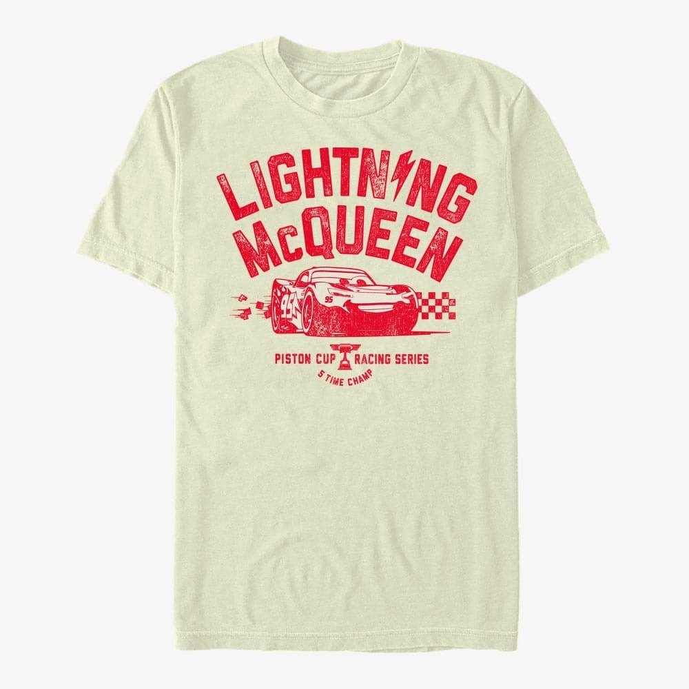 T-Shirts Merch Pixar Cars 3 - Piston Cup Champ Men's T-Shirt Natural