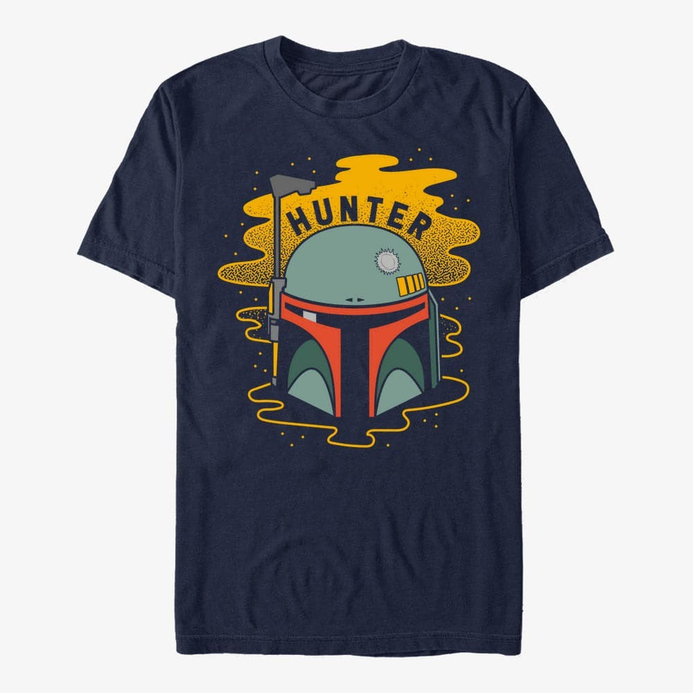 majice kratkih rukava Merch Star Wars: Classic - HUNTER Men's T-Shirt Navy Blue