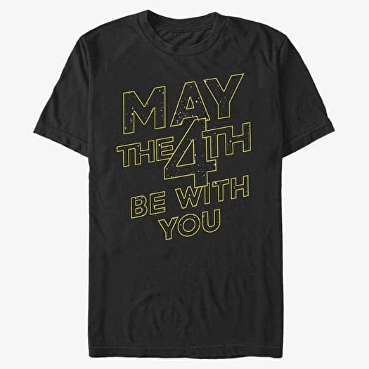 T-shirt Merch Star Wars - May The 4th Be With You Men's T-Shirt Black