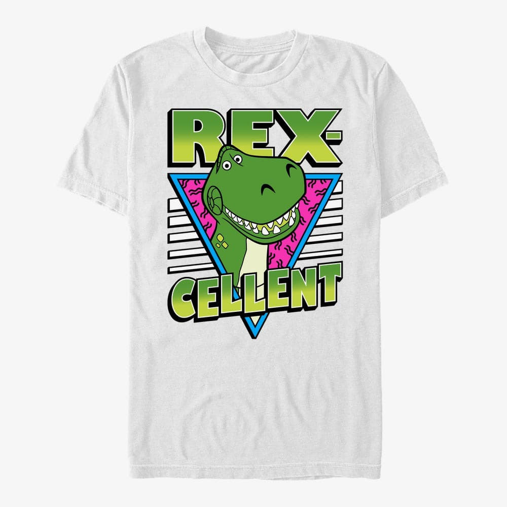 majice kratkih rukava Merch Pixar Toy Story 1-3 - Rexcellent Men's T-Shirt White